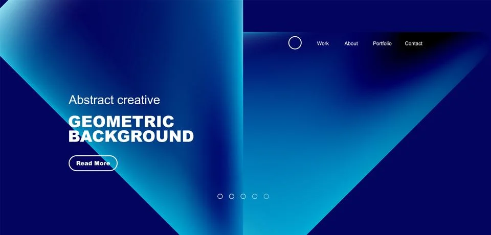 Fluid triangles minimal abstract background. Techno or business concept, pattern Stock Illustration