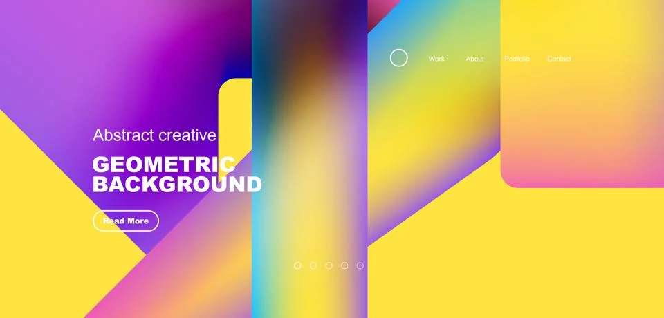 Fluid triangles minimal abstract background. Techno or business concept, pattern Stock Illustration
