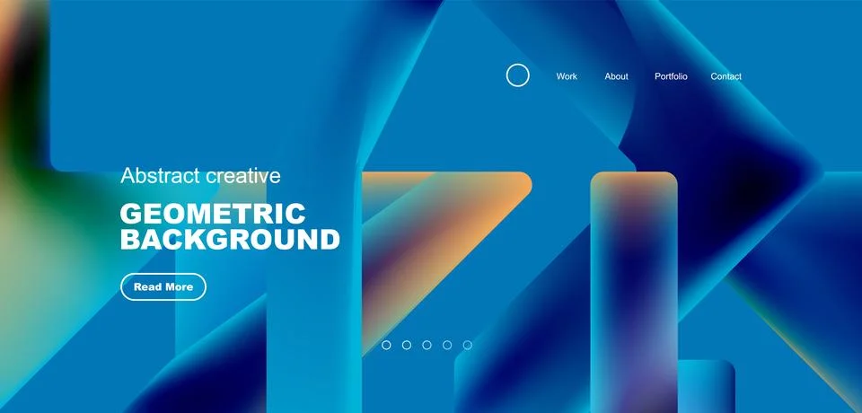 Fluid triangles minimal abstract background. Techno or business concept, pattern Illustrazione stock
