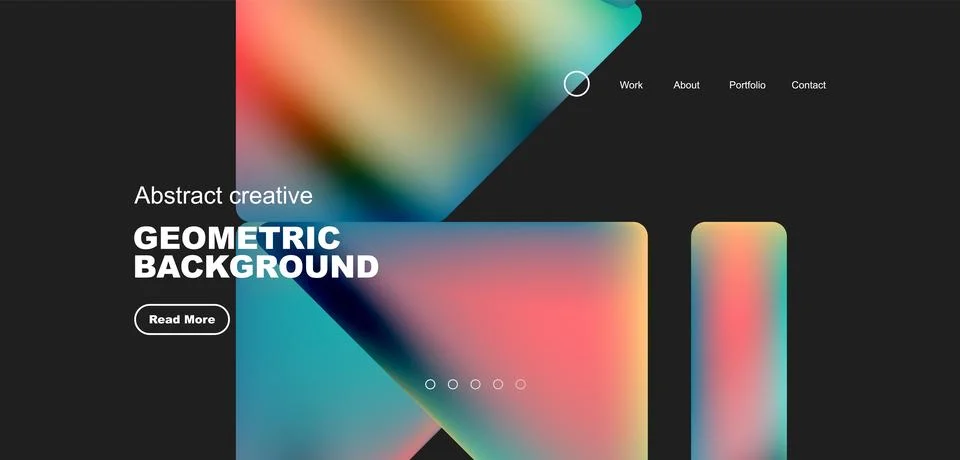 Fluid triangles minimal abstract background. Techno or business concept, pattern Illustrazione stock