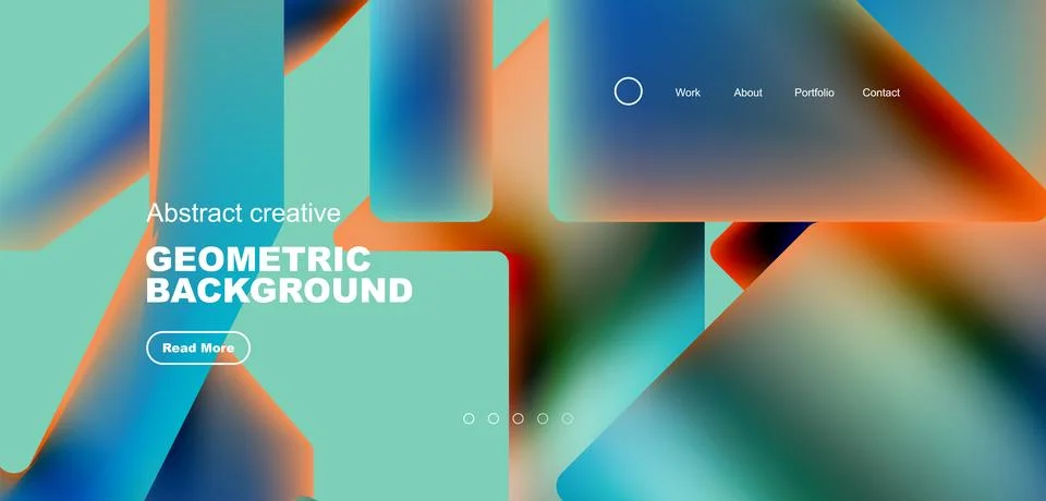 Fluid triangles minimal abstract background. Techno or business concept, pattern Stock Illustration
