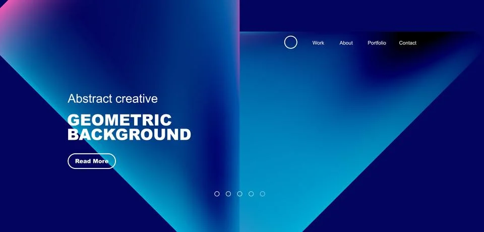 Fluid triangles minimal abstract background. Techno or business concept, pattern Illustrazione stock