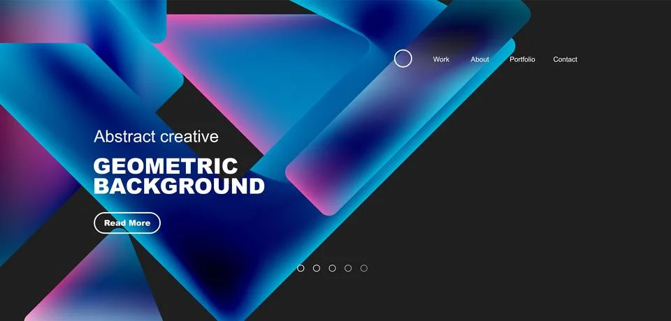 Fluid triangles minimal abstract background. Techno or business concept, pattern Stock Illustration