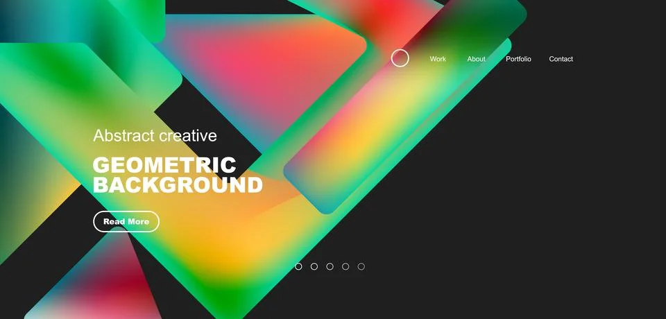 Fluid triangles minimal abstract background. Techno or business concept, pattern Stock Illustration