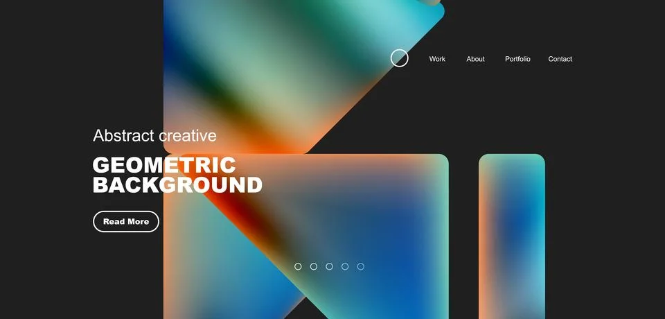 Fluid triangles minimal abstract background. Techno or business concept, pattern Stock Illustration