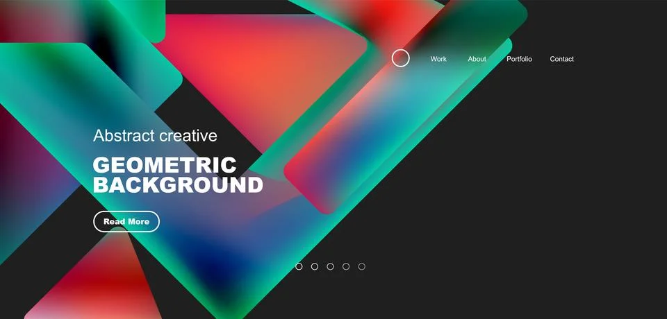 Fluid triangles minimal abstract background. Techno or business concept, pattern Illustrazione stock