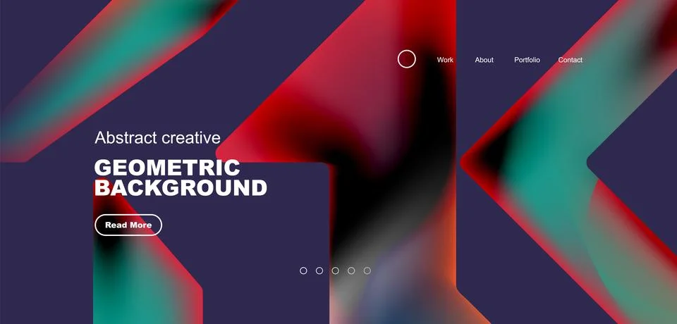 Fluid triangles minimal abstract background. Techno or business concept, pattern Illustrazione stock