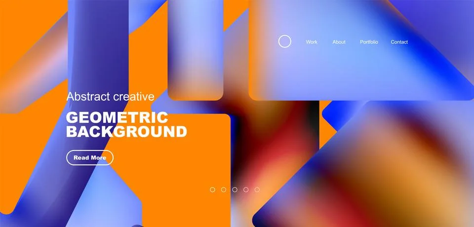 Fluid triangles minimal abstract background. Techno or business concept, pattern 스톡 일러스트