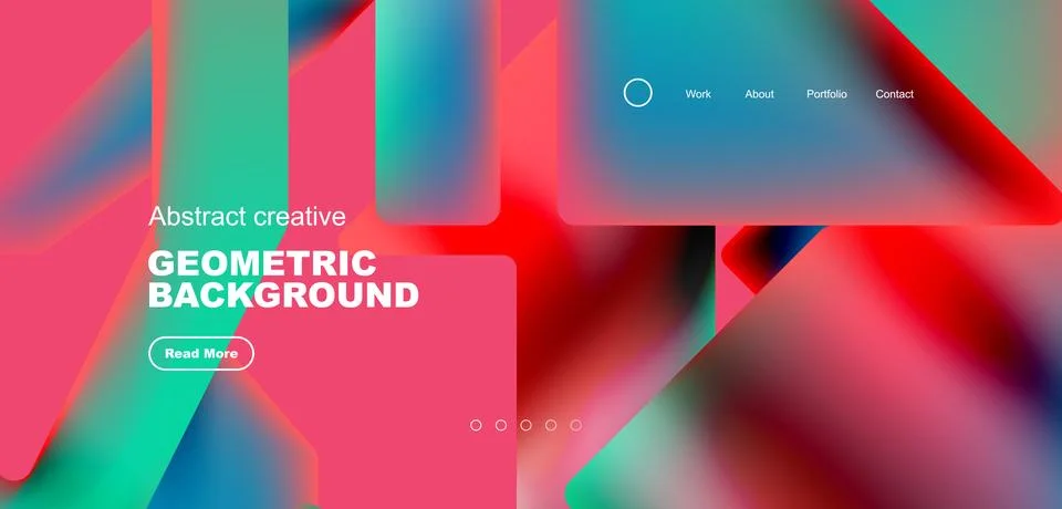Fluid triangles minimal abstract background. Techno or business concept, pattern Stock Illustration