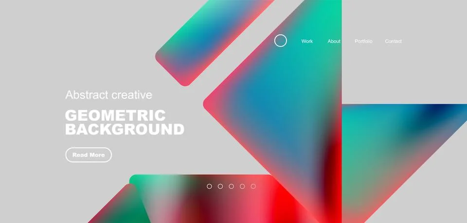 Fluid triangles minimal abstract background. Techno or business concept, pattern Stock Illustration