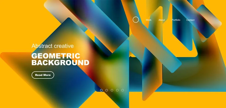Fluid triangles minimal abstract background. Techno or business concept, pattern Stock Illustration