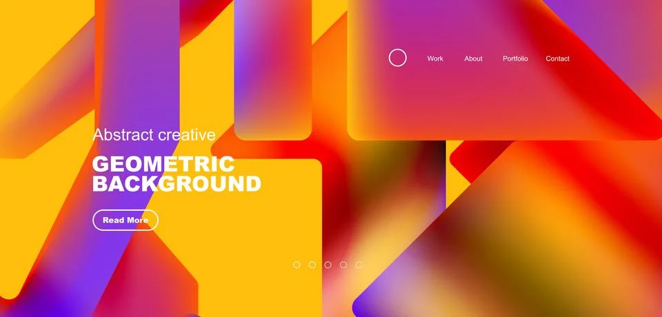 Fluid triangles minimal abstract background. Techno or business concept, pattern Illustrazione stock