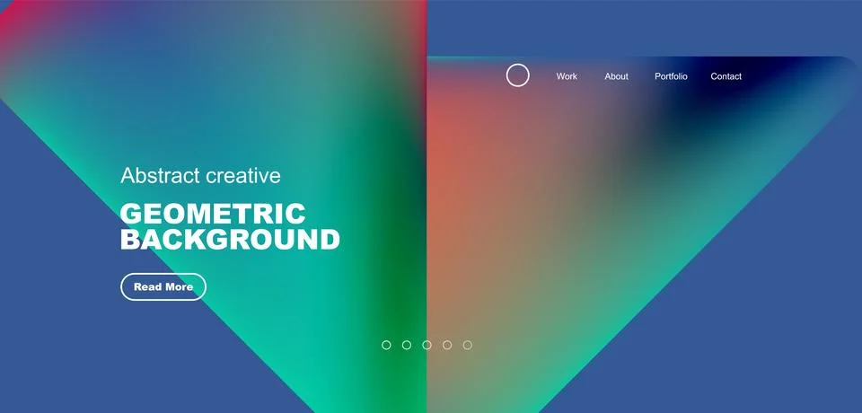 Fluid triangles minimal abstract background. Techno or business concept, pattern Illustrazione stock