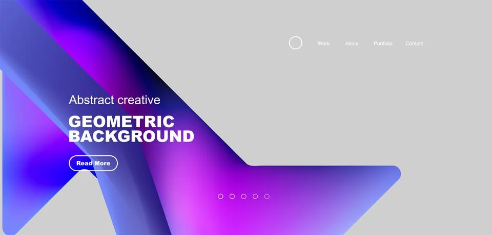 Fluid triangles minimal abstract background. Techno or business concept, pattern Illustrazione stock
