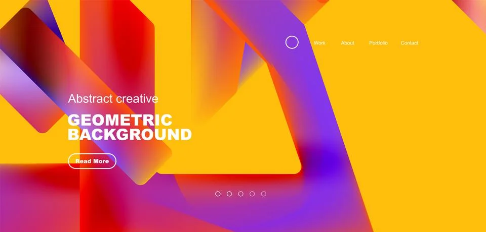 Fluid triangles minimal abstract background. Techno or business concept, pattern Illustrazione stock