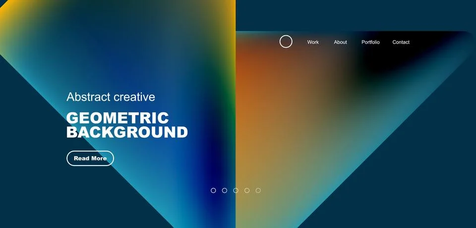 Fluid triangles minimal abstract background. Techno or business concept, pattern Illustrazione stock