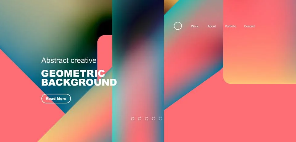 Fluid triangles minimal abstract background. Techno or business concept, pattern Stock Illustration