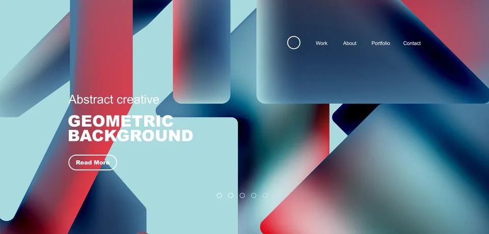 Fluid triangles minimal abstract background. Techno or business concept, pattern Stock Illustration