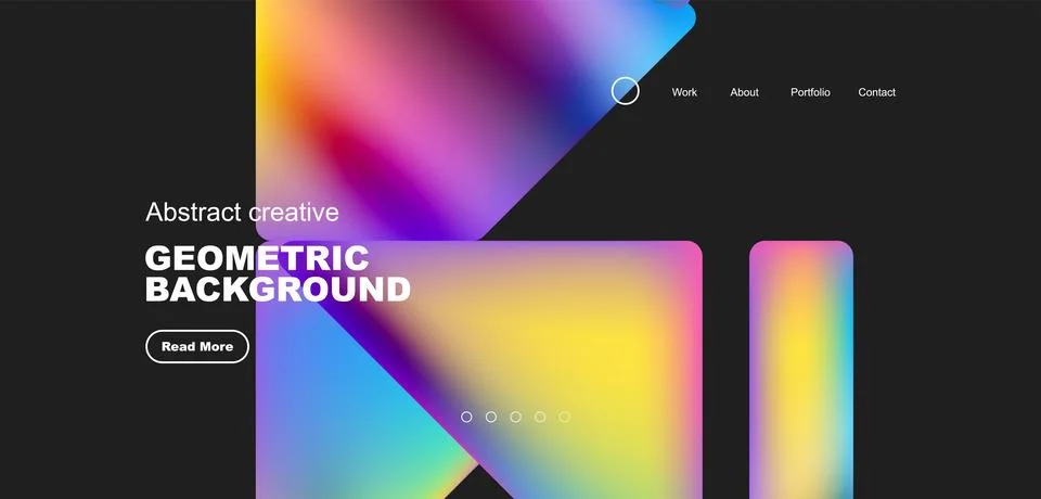 Fluid triangles minimal abstract background. Techno or business concept, pattern Illustrazione stock