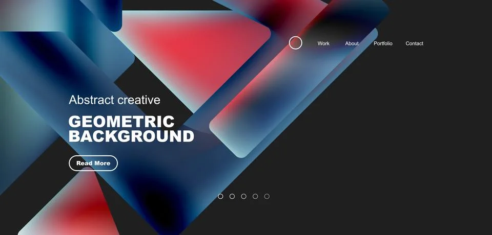Fluid triangles minimal abstract background. Techno or business concept, pattern Stock Illustration