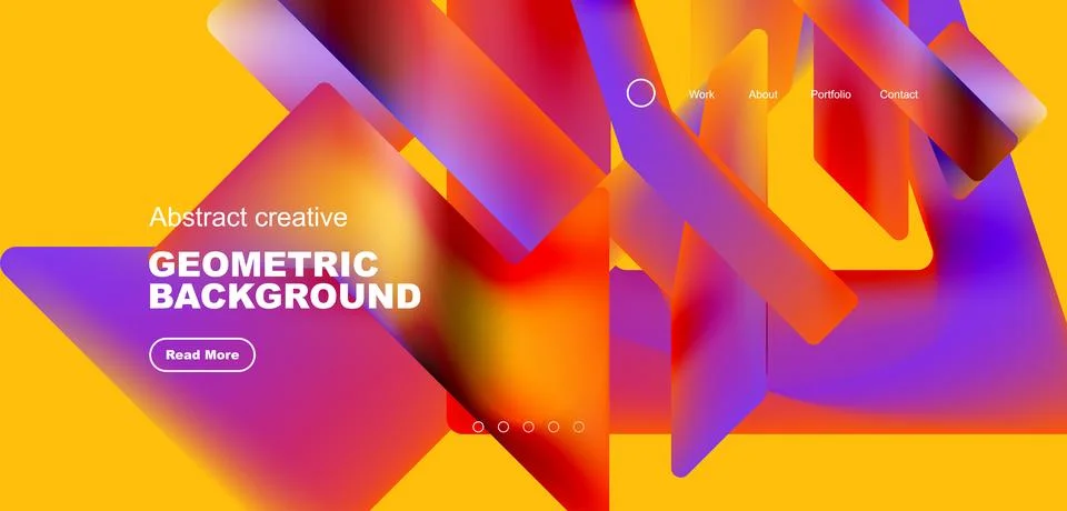 Fluid triangles minimal abstract background. Techno or business concept, pattern Stock Illustration