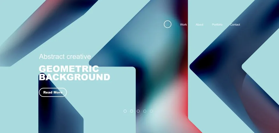 Fluid triangles minimal abstract background. Techno or business concept, pattern Stock Illustration