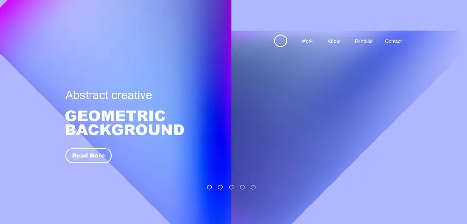 Fluid triangles minimal abstract background. Techno or business concept, pattern Illustrazione stock