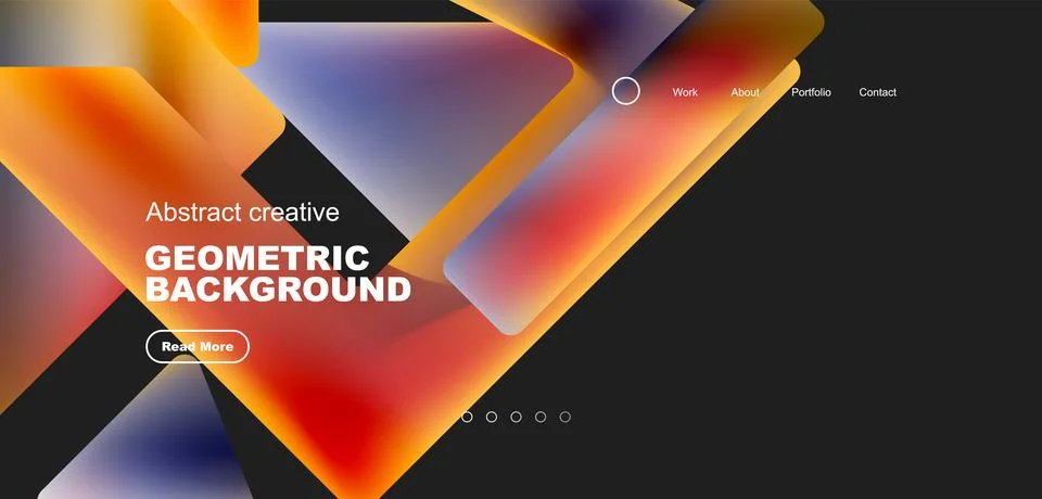 Fluid triangles minimal abstract background. Techno or business concept, pattern 스톡 일러스트