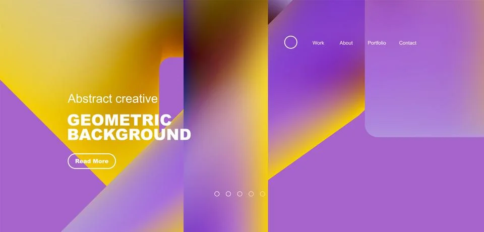 Fluid triangles minimal abstract background. Techno or business concept, pattern Stock Illustration