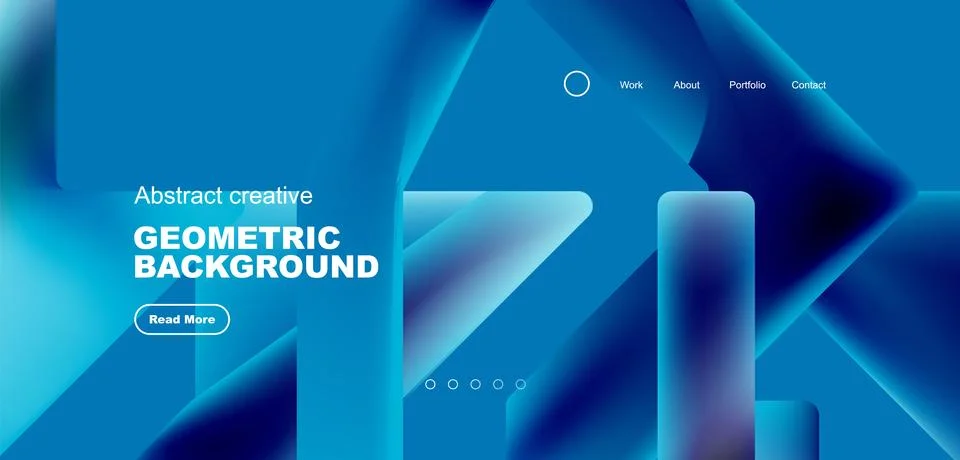 Fluid triangles minimal abstract background. Techno or business concept, pattern Illustrazione stock