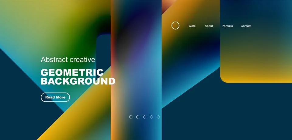 Fluid triangles minimal abstract background. Techno or business concept, pattern 스톡 일러스트
