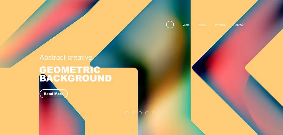 Fluid triangles minimal abstract background. Techno or business concept, pattern 스톡 일러스트