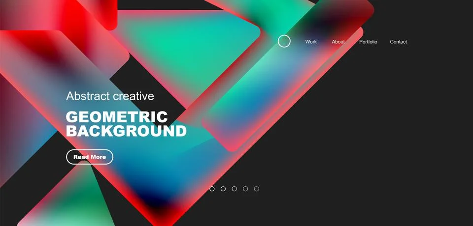 Fluid triangles minimal abstract background. Techno or business concept, pattern Illustrazione stock
