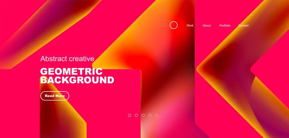 Fluid triangles minimal abstract background. Techno or business concept, pattern Illustrazione stock