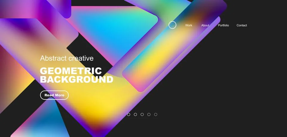 Fluid triangles minimal abstract background. Techno or business concept, pattern Illustrazione stock