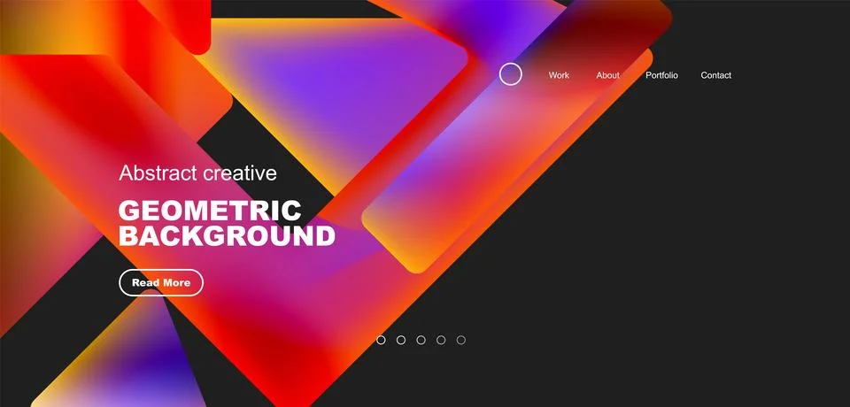 Fluid triangles minimal abstract background. Techno or business concept, pattern Illustrazione stock