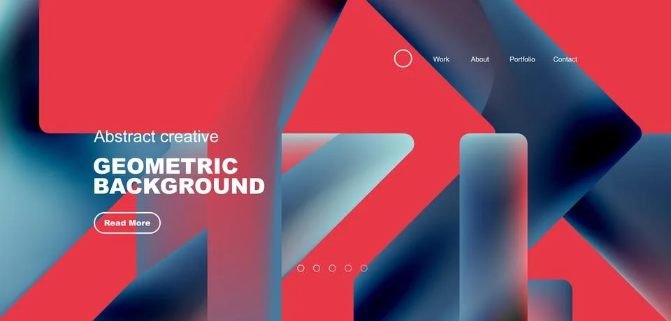 Fluid triangles minimal abstract background. Techno or business concept, pattern Illustrazione stock