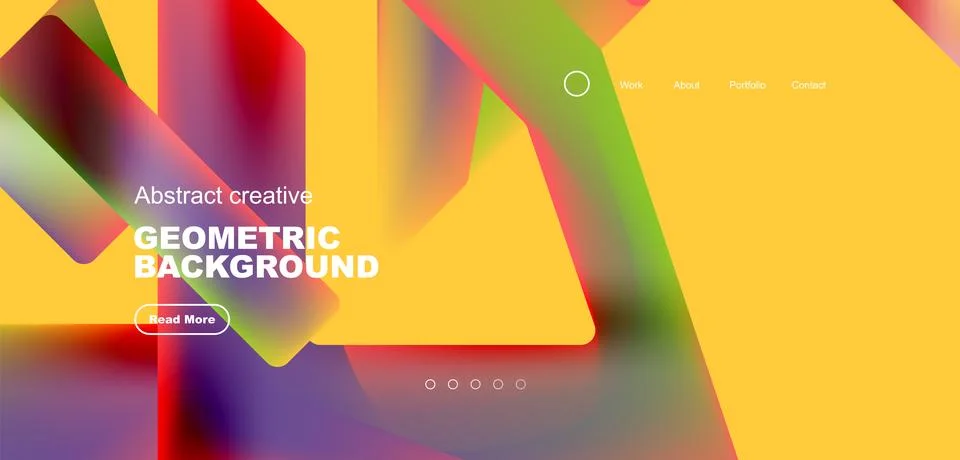 Fluid triangles minimal abstract background. Techno or business concept, pattern Stock Illustration