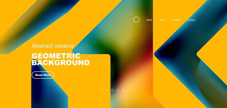 Fluid triangles minimal abstract background. Techno or business concept, pattern Stock Illustration