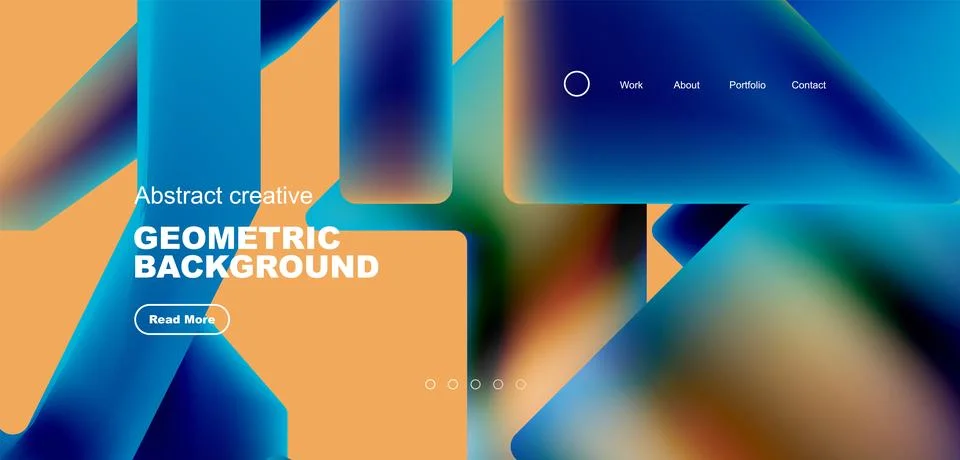 Fluid triangles minimal abstract background. Techno or business concept, pattern Illustrazione stock