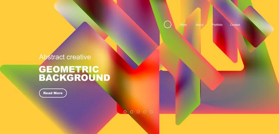 Fluid triangles minimal abstract background. Techno or business concept, pattern Stock Illustration
