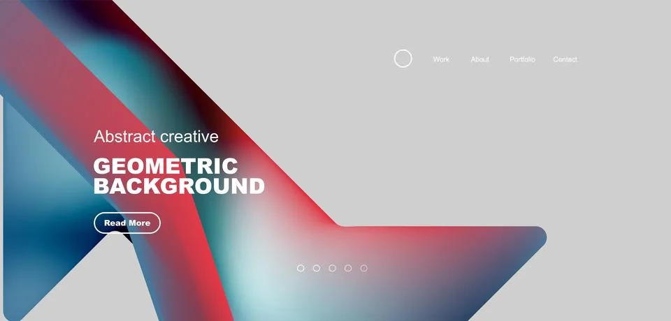 Fluid triangles minimal abstract background. Techno or business concept, pattern Illustrazione stock