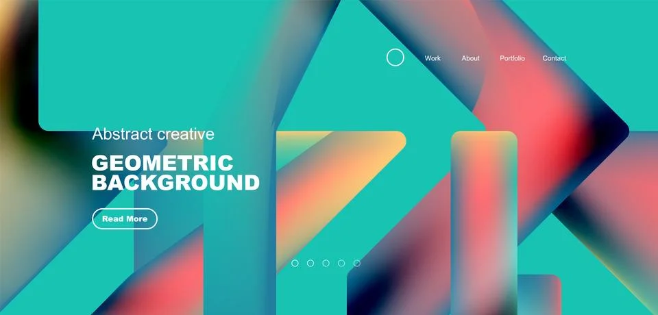 Fluid triangles minimal abstract background. Techno or business concept, pattern Illustrazione stock