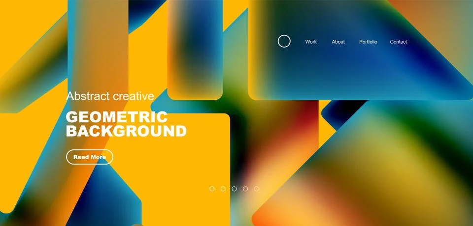 Fluid triangles minimal abstract background. Techno or business concept, pattern Illustrazione stock