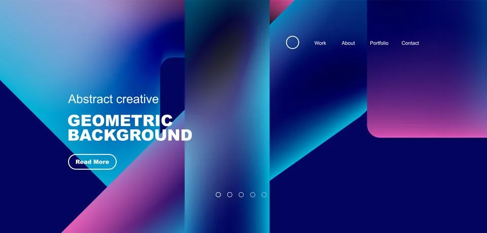 Fluid triangles minimal abstract background. Techno or business concept, pattern Stock Illustration