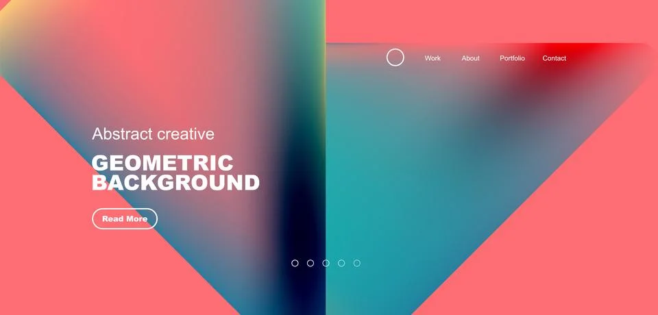 Fluid triangles minimal abstract background. Techno or business concept, pattern Stock Illustration