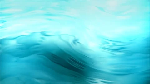 Fluid Turquoise Water Surface Background Loop Abstract Teal Clean Ripple Moti Stock Footage 339001171