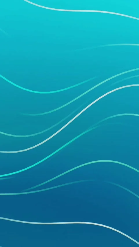 Fluid Turquoise Waves Abstract Motion Graphics Background Stock Footage 337347825