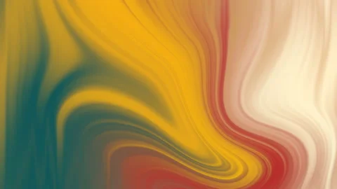 Fluid vibrant gradient footage. Moving 4k animation of green yellow red beige Stock Footage 167968847