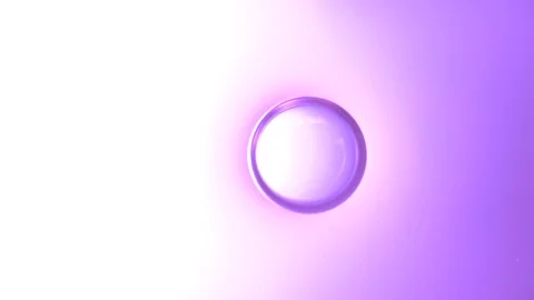 Fluid violet bordered Drop on Water (Macro/Abstract) Video stock 85457573